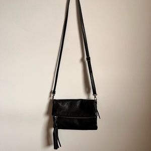 Roots Leather Cross Body Purse